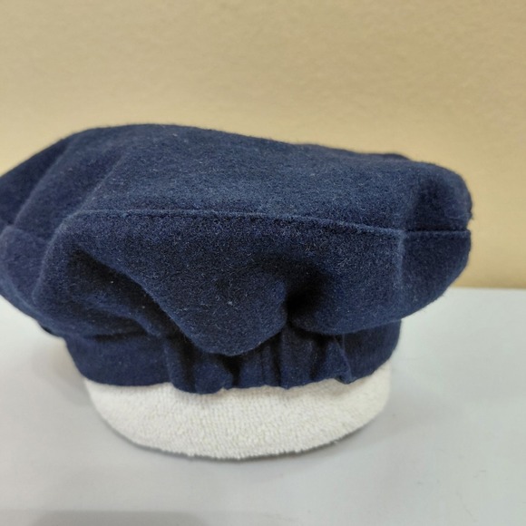 Scala Pronto Cabbie Hat Newsboy Cap Blue Wool Blend Women's One Size - Picture 4 of 7
